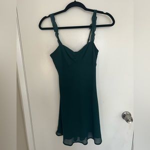Urban outfitters teal short sleeveless dress